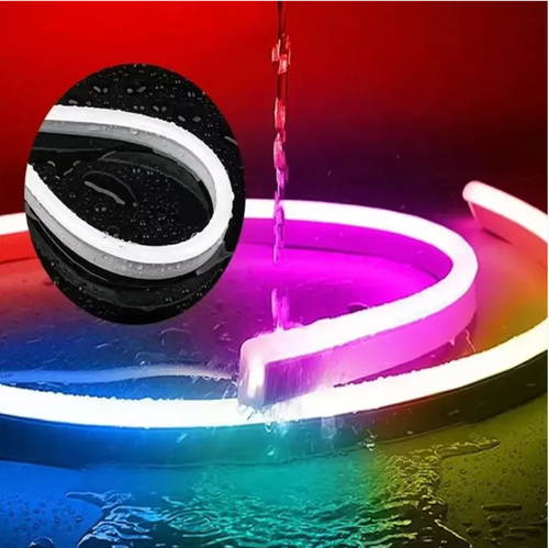 Fita de Luz de Neon Flexível Smart Phantom: giratória 360°, acende-se instantaneamente ao contato.  Controle duplo via APP ou controle remoto.  1000 cores ajustáveis.  Sincroniza com o ritmo da música.  Suporta controle segmental de cor para múltiplas cores.  Adequado para cozinha, sala, etc.  Aumenta instantaneamente a atmosfera.  Faz cada dia brilhar.  Basta colocar e cada dia pode brilhar.  A atmosfera simplesmente explode.