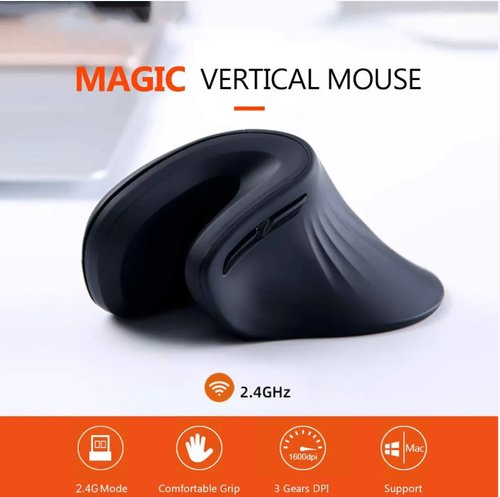Este mouse sem fio vertical de 60° foi projetado para aliviar a pressão do pulso ao usá-lo, ajudando você a se livrar da mão do mouse.  e ele possui três configurações de DPI adequadas para diferentes cenários.  Com 50 milhões de botões, é durável.  Ele se conecta de forma estável tanto com sistemas Windows quanto Mac.  Ele traz conforto a cada clique, reduzindo a fadiga durante o trabalho.  Transformando o trabalho confortável no escritório em cada detalhe da ternura.