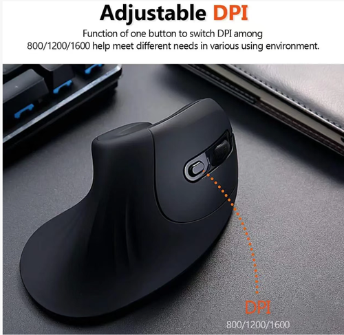 Este mouse sem fio vertical de 60° foi projetado para aliviar a pressão do pulso ao usá-lo, ajudando você a se livrar da mão do mouse.  e ele possui três configurações de DPI adequadas para diferentes cenários.  Com 50 milhões de botões, é durável.  Ele se conecta de forma estável tanto com sistemas Windows quanto Mac.  Ele traz conforto a cada clique, reduzindo a fadiga durante o trabalho.  Transformando o trabalho confortável no escritório em cada detalhe da ternura.