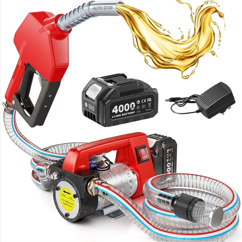 Bomba de transferência de combustível sem motor. uma mangueira de 15 pés de comprimento e um filtro para manter o combustível limpo.  Ele pode transferir até 12 galões de combustível em menos de 30 segundos, o suficiente para esvaziar completamente um recipiente de 5 galões.  Este kit vem com uma bateria de 4 amperes e carregador, permitindo que você o use a qualquer momento.  Então, essa coisa é incrível.  Clique neste vídeo e fique com ele agora!  Porque na plataforma Temen, é muito acessível.