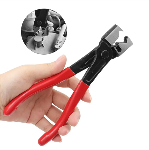 Sem preocupações com montagem e desmontagem de tubos de reparo automotivo!  Este conjunto de alicates especializados é compatível com tubos de ureia combustível e anéis de clamp de filtro.  As mandíbulas se encaixam com precisão e têm um design de trava que economiza esforço.  O material de aço de alta dureza é durável, e a manga de borracha antiderrapante proporciona uma aderência estável. e até iniciantes conseguem lidar facilmente com tarefas relacionadas a canos.