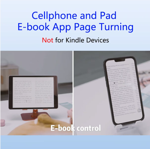 Este controle remoto em formato de anel é tão portátil quanto um anel: usado no dedo, ele pode controlar celulares, tablets, e-books, folhear páginas, projetar telas para uso no escritório, virar PPTs remotamente e tirar selfies com pressão longa.  Ele suporta múltiplos dispositivos, com operação simples por um toque leve.  Isso libera suas mãos, tornando-se eficiente para tirar selfies ao sair.  Basta levantar a mão para controlar, e é extremamente conveniente.