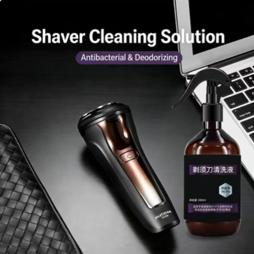 Faça o pedido hoje e você receberá 2 frascos do spray de barbear quatro em um antibacteriano e anti-ferrugem para limpeza e manutenção.  Basta borrifar uma vez e pode dissolver os óleos faciais.  Pode ser enxaguado em até 60 segundos sem precisar remover a máscara.  Ela possui um efeito antibacteriano e desodorizante de 99,9%, além de evitar que a lâmina enferruje.  Vem com uma escova de limpeza.  Você pode manter a limpeza diária e prolongar a vida útil da lâmina.