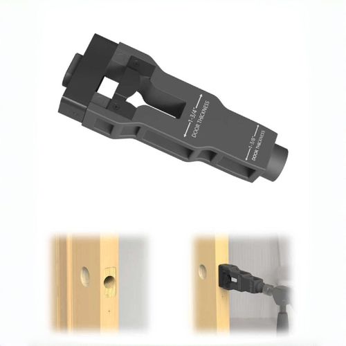 Não se preocupe em instalar o trinco da porta! O kit de ferramentas para encaixe de encaixe para trava de porta vem com duas especificações diferentes, adequadas para espessuras comuns de portas.  Basta inserir uma vez e ele vai encaixar perfeitamente sem precisar medir.  Usando uma furadeira manual para fazer as ranhuras ocas, a profundidade é uniforme e as bordas são lisas.  Até iniciantes conseguem completá-lo em apenas alguns minutos.  Ele encaixa perfeitamente sem necessidade de retrabalho.
