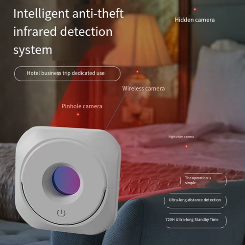 Faça o pedido hoje e você receberá 2 detectores de proteção contra o carregamento, infravermelho inteligente, anti-espião e anti-monitoramento.  Eles conseguem identificar com precisão câmeras estenopeicas,  Ele pode cobrir toda a sala em um alcance de 5 metros.  Uma vez ativado, ele pode escanear a sala e identificar quaisquer dispositivos suspeitos.  Isso resolve os problemas de privacidade em hotéis e pensões, permitindo que você durma tranquilamente sem preocupações.