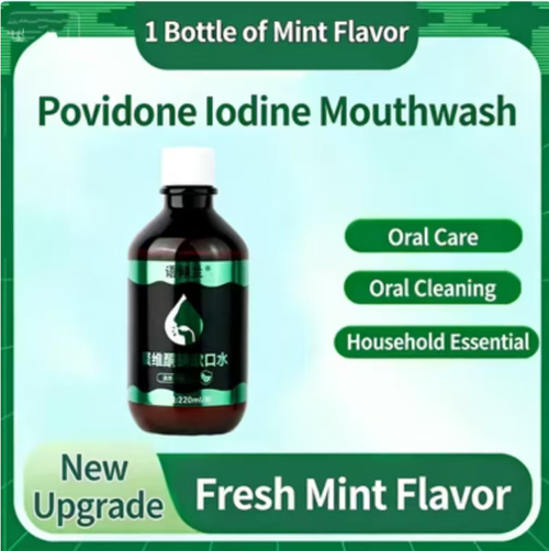 Faça o pedido hoje e você receberá 10 frascos de Yuting Lan Povidone Iodice Mouthwash, que é um combatente contra odores, antimicrobianos, removedor de manchas e aromatizante bucal.  Tem sabores de hortelã e melancia, é baixo em iodo e sem álcool, possui 99% de propriedades antibacterianas e pode manter seu hálito fresco por 7 dias após um uso.  Também é conveniente para proteção oral.  Só de enxaguar a boca já pode restaurar a frescura e a energia da boca.
