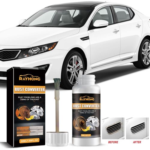 Faça o pedido hoje e você receberá 5 frascos da fórmula alemã suave e inofensiva de ácido orgânico anti-oxidante, que atua rápida e eficazmente.  Vem com uma escova.  Esta garrafa portátil pode cobrir uniformemente manchas de ferrugem persistentes com apenas uma pincelada.  Veja a transformação intuitiva de manchas de ferrugem descoloridas e opacas para uma textura metálica limpa e brilhante. e fazer com que as manchas irritantes de ferrugem se tornem coisa do passado.