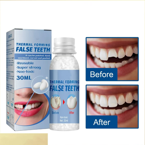 Faça o pedido hoje e você receberá 5 frascos do kit de reparo de buracos para obturação de dente fácil de usar - cola para obturação.Após o aquecimento,pode ser aplicado no dente faltante e também pode ser moldado de forma única por meio de técnicas DIY.  É portátil e reutilizável.  Não é para uso médico, mas é adequado para casos leves e ajuda a evitar situações constrangedoras em ambientes sociais.Isso vai ajudar você a evitar sorrisos constrangidos em pequenas ocasiões e ainda mais diversão.