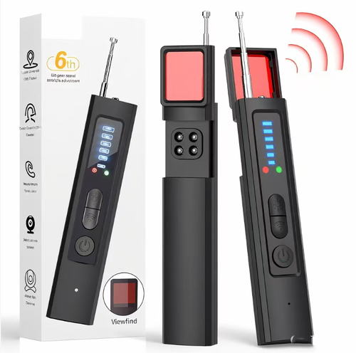 Este detector de câmera é uma excelente ferramenta para proteção de privacidade.  Ele pode identificar com precisão câmeras escondidas, Com sua operação simples, você pode começar imediatamente.  É portátil e fácil de carregar.  Pode ser usado em cenários como hotéis, aluguel de carros e aluguel de veículos.  Em caso de riscos, ele exibirá automaticamente uma luz indicadora e emitirá um alerta de vibração para aliviar a ansiedade de privacidade em ambientes desconhecidos.