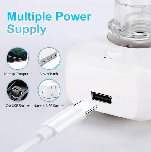 Este nebulizador portátil serve como assistente de alívio respiratório para toda a família.  Possui duas configurações de velocidade e é compatível tanto com adultos quanto com crianças.  A névoa fina adere ao trato respiratório sem causar engasgo ou tosse.  O líquido residual do medicamento é baixo, economizando muito remédio.  Ele pode ser carregado em vários cenários via USB.  A operação é simples – apenas dois passos para começar.  Pode ser carregado em uma bolsa e usado a qualquer momento.