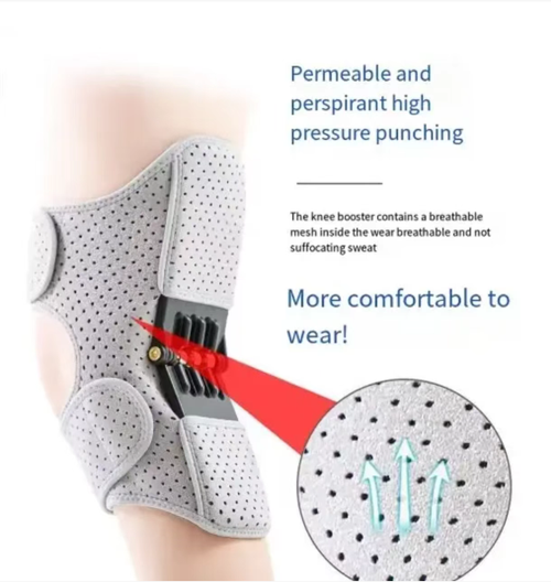 Se você fizer um pedido hoje, receberá um dispositivo de assistência ergonômica de aço carbono com molas para duas pessoas, que apoia a articulação do joelho e ajuda na subida de escadas.  Ele é equipado com uma estrutura de mola para amortecer e reduzir a pressão, além de aumentar a força muscular.  Esse material respirável não causa suor excessivo.  O material elástico garante livre movimento.  Ele pode proteger os joelhos e ajudar você a andar com firmeza.