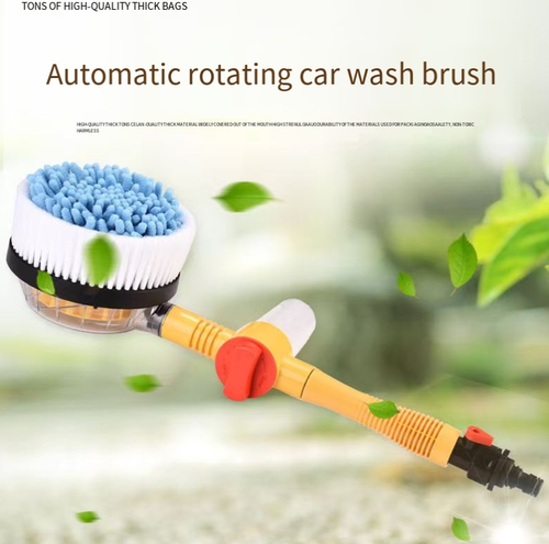 Esta escova rotativa automática para lavagem de carros: Conecte o cano de água e ele começará a girar e a pulverizar espuma imediatamente.  As cerdas macias não danificam a pintura do carro.  A alavanca longa extensível pode cobrir o teto e a parte inferior do carro.  É altamente eficiente e fácil de limpar.  A instalação é simples e não ocupa muito espaço.  Você pode limpar seu carro em casa com uma limpeza profissional, dizendo adeus às filas nos lava-rápidos e aos arranhões.