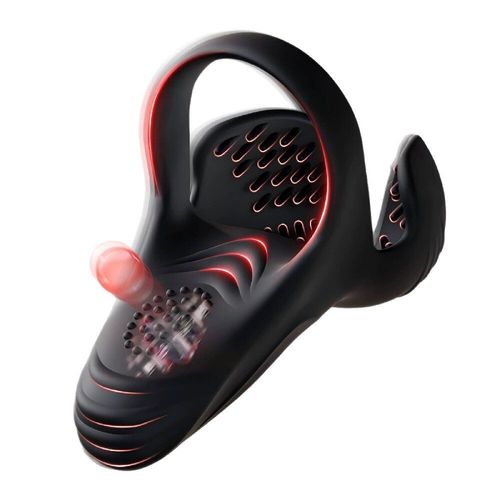 Massageador de próstata de Ressonância Multifrequência Estimulação Direcionada de Precisão Dupla, Controle Remoto Sem Fio + Modo Inteligente de Controle Duplo APP, Anel Peniano Vibrável Vestível, Massageador Masculino de Aquecimento Anal a Temperatura Constante, Controle Físico da Ejaculação e Prevenção da Ejaculação Precoce,Silicone Médico de Grau Alimentício Seguro e Não Irritante,  IPX7 À Prova D'Água Fácil de Limpar, Produto Erótico Adulto de Armazenamento Portátil