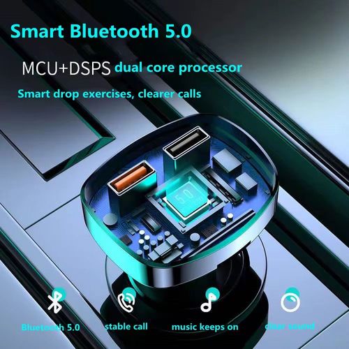 Faça o pedido hoje e você receberá 2 MP3 digitais coloridas com Bluetooth instalados no carro, As luzes ambientes coloridas criam uma atmosfera interna.  Chamadas em alta definição e mãos-livres permitem que você faça ligações sem segurar o celular.  Utilizando a tecnologia de modulação FM, garante que a qualidade do áudio seja sem perdas.  Ele suporta sincronização de voz com navegação musical.  É um dispositivo indispensável que combina funções de carregamento e entretenimento do carro.