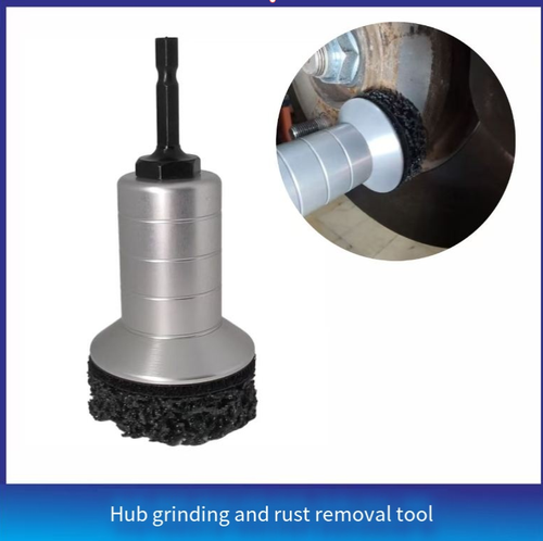 Ferramenta de Remoção e Manutenção de Ferrugem do Cubo de Roda Abrasiva Black Diamond remove rapidamente ferrugem, camadas de óxido e rebarbas, além de concluir o polimento e a limpeza.  O cabo de liga de alumínio é resistente e antiderrapante, com cabeças de retificação substituíveis que se encaixam em furadeiras manuais.  A interface é estável sem tremores, tornando-a uma ferramenta mágica eficiente para reparo automotivo, processamento de hardware e manutenção de metais.