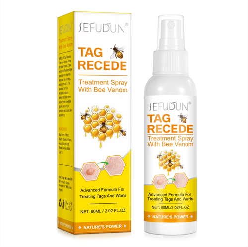 Faça o pedido hoje e você receberá 3 frascos do Tag Resede Bee Venom Direct to Site Rapid and Safe Painless Removal Spray.  Esse spray é formulado com extratos naturais de plantas e pode bloquear suavemente o fornecimento de nutrientes para as verrugas, fazendo com que elas caiam sem dor e sem deixar marcas.  O spray foi projetado para ser conveniente e preciso, e pode reparar imperfeições da pele de forma eficaz.  Até peles sensíveis podem ser usadas com confiança.