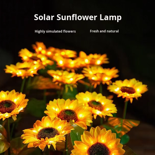 Faça o pedido hoje e você receberá 3 luminárias solares de girassol para pátios externos.   Não é necessário fiar e eles ligam e desligam automaticamente.   Com 6 a 8 horas de luz solar, a duração da iluminação pode chegar de 10 a 14 horas.   O design à prova d'água IP65 pode resistir à chuva e ao vento.   Múltiplas unidades podem ser combinadas para criar um pátio cheio de atmosfera.   É uma escolha ideal para iluminação e decoração externa, com efeito terapêutico.