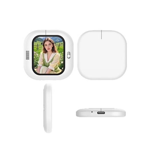 A tela magnética magnética para selfies do celular MagSafe é fácil de fixar e mantém o aparelho estável sem danificá-lo.  Ele conta com uma tela de alta definição de 2 polegadas que sincroniza a imagem da câmera traseira em tempo real,  Após desbloquear, oferece qualidade de câmera em alta definição, adequada para selfies, lives streaming, vlogs, etc.  É compacto, portátil, tem longa duração de bateria e é uma escolha prática para melhorar a taxa de sucesso das fotos.