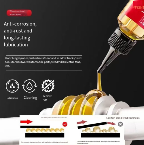 Faça seu pedido hoje e você receberá 20 frascos de lubrificante anti-ferrugem micromolecular para peças metálicas.  Ele oferece um efeito de lubrificação duradouro, de até 3 a 6 meses.  Também possui funções de redução de ruído, prevenção de ferrugem e limpeza.  Seu bico afiado pode pulverizar gotículas com precisão, adequado para várias situações, como dobradiças de portas, núcleos de fechaduras e eletrodomésticos.  É uma escolha prática para manutenção de ferragens domésticas.