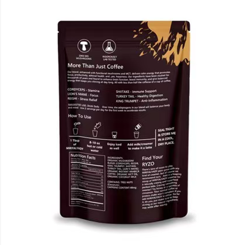 Faça o pedido hoje e você receberá 2 pacotes do pó de café de fórmula mágica de seis cogumelos.  O pó de café de cogumelo Rizzo é feito misturando café Arábica com vários cogumelos.  Tem um sabor suave, é revigorante e revigorante, e não causa palpitações.  Também tem o efeito de nutrir o estômago e fortalecer o sistema imunológico.  É conveniente de carregar e fácil de preparar, tornando-se uma escolha ideal para repor energia.