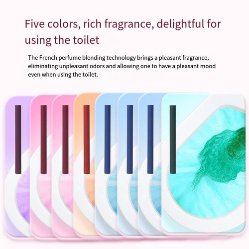 Faça o pedido hoje e você receberá 3 caixas de desodorizante multi-efeito de perfume francês, removedor de escamas e bastões de limpeza para sujeira.  O produto contém perfume francês emulsionante + complexo antibacteriano polifenólico natural do chá, uma camada protetora cerâmica antibacteriana de cinco cores, desempenho de limpeza aprimorado em 60%, uma fórmula solúvel de ativação em água, tecnologia de desodorização,fragrância duradoura e melhoria na experiência diária no banheiro.