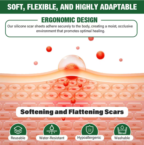 Faça o pedido hoje e você receberá 3 pacotes de adesivos de silicone para cicatrizes de pele calmantes.  Esses adesivos apresentam um design de três camadas que podem reter a umidade e proporcionar um efeito hidratante.  Eles podem reduzir suavemente tanto cicatrizes novas quanto antigas,são à prova d'água e passam despercebidos.  Elas são adequadas para vários tipos de cicatrizes, como cicatrizes de cesariana e condições pós-operatórias.  É uma escolha prática para a reparação da pele.