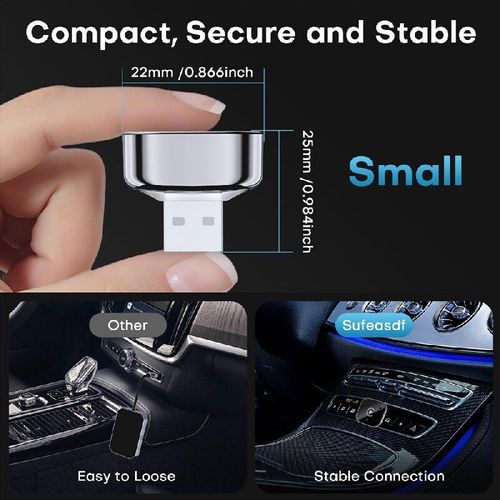 Elimine a Confusão de Cabos Para Sempre: Dongle Wireless Premium 2-em-1 CarPlay Android Auto – Adaptador Mini Compacto Plug-and-Play com dissipação rápida de calor, conexão ultraestável, 98% de compatibilidade com veículos e suporte ODM OEM multilíngue – Transforme seu sistema CarPlay com fio em uma experiência sem fio, desfrute de navegação ininterrupta, música cristalina, chamadas sem mãos e acesso a aplicativos inteligentes enquanto dirige, tudo isso sem o incômodo de fios emaranhados