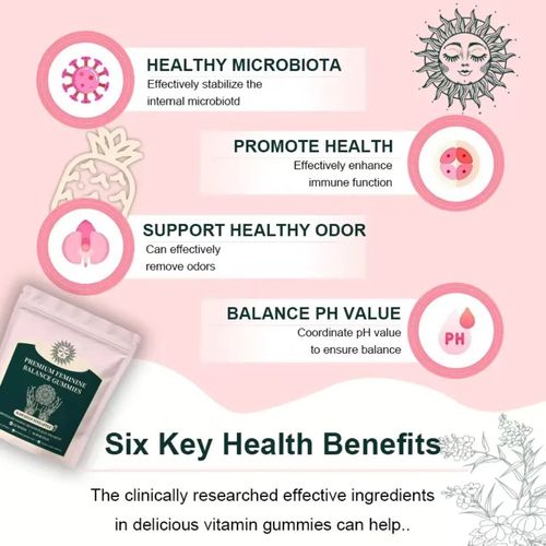 Faça o pedido hoje e você receberá 3 pacotes de probióticos Mastigáveis para a Regulação Microbiana Corporal Feminina e Melhoria da Satisfação Sexual.  Esses contêm 1 bilhão de Lactobacillus acidophilus e pó natural de fruta de abacaxi.  Este produto é sem açúcar e recebeu quatro certificações.  Tome dois comprimidos por dia.  Tem um sabor agridoce e pode manter suavemente o equilíbrio microbiano na área íntima, integrando-se facilmente ao seu dia a dia.