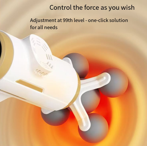Massagem combinada de quatro cabeças, cobrindo uma área maior de grupos musculares ao mesmo tempo.  Com 99 níveis de ajuste de força, ele pode se adaptar de relaxamento suave a impacto profundo.  Carregamento rápido Tipo C para longa duração da bateria.  É uma ferramenta eficiente de relaxamento para recuperação da forma física e alívio a longo prazo da sentação.  Essa arma fascial multi-cabeça permite que você desbloqueie o relaxamento profundo do seu corpo de forma mais eficiente.