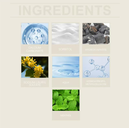 Faça o pedido hoje e você receberá 5 caixas de fórmula patenteada e altamente desenvolvida por especialistas para regeneração de esmalte dental e aromatizante oral Effectiveness - creme dental refrescante.  Sua espuma espessa de hortelã pode realizar limpeza profunda, quebrar suavemente manchas e clarear os dentes.  Também pode reparar o esmalte dos dentes e proteger gengivas.  É adequado para diversas condições bucais e manterá seu hálito fresco todos os dias.