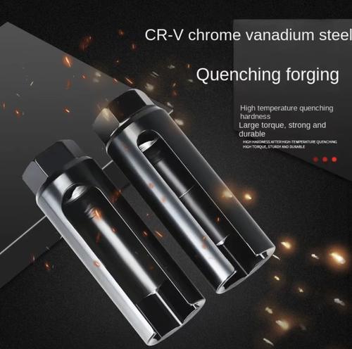 Este conjunto de ferramentas combinadas para mangas de sensor de oxigênio é feito de aço cromovanádio CR-V, que é resistente e durável.  As mangas de vários tamanhos são compatíveis com a maioria dos modelos de veículos.  O design da ranhura permite evitar o chicote de fios, facilitando a operação em espaços estreitos.  Todo o conjunto é guardado em uma caixa de ferramentas portátil e serve de assistente eficiente para reparos e manutenção de automóveis.