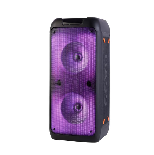 Este alto-falante Bluetooth duplo de 8,5 polegadas possui unidades duplas potentes, efeito de som surround de 360° e forte penetração sonora.Ele vem com um efeito dinâmico de chama embutido que balança com o ritmo.Ele suporta microfone, karaokê e conexão multi-dispositivo.  É portátil e durável, tornando-se um excelente estimulante de ambiente para dança quadrilha e karaokê em festas.  Que cada nota musical se torne uma celebração apaixonada e infunde a vida ao ar livre com vitalidade infinita.