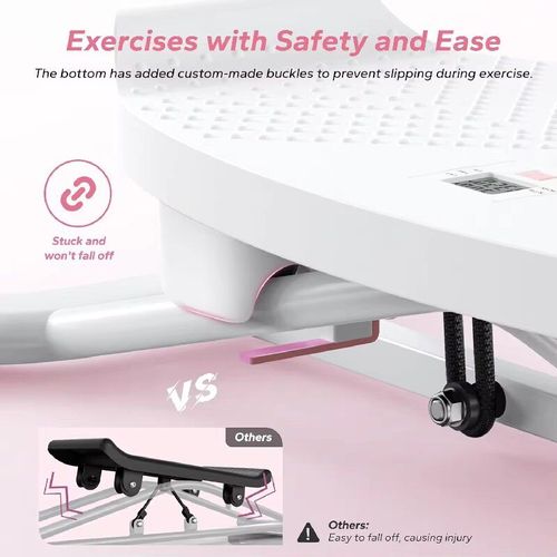 Zvz New Concept Mini Stepper com faixas de resistência destacáveis e contador digital LCD – Máquina portátil de exercícios caseiros para queima de gordura corporal, tonificação de pernas e bumbum, emagriscimento de ombros e costas, correção de postura – design silencioso, suave e não preso, pedal antiderrapante e estrutura compacta dobrável, equipamento ideal para exercícios domésticos para mulheres, homens, entusiastas de fitness, pequenos apartamentos e uso de escritório