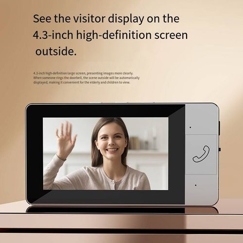 Proteja sua família a cada momento!  A Campainha de Vídeo Sem Fio NT601A 2.4G oferece instalação fácil, sem fiação e sem necessidade de WiFi.  Equipado com uma grande tela HD de 4,3 polegadas e uma câmera de alta definição de 30W, Ele suporta interfone bidirecional de vídeo e áudio, bateria de grande capacidade embutida para longa duração e armazenamento estendido de 128GB.  Este dispositivo de controle de acesso de segurança para casas inteligentes é o guardião perfeito para qualquer lar.