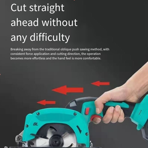 Esta máquina de corte de serra circular de lítio com bateria sem escovas do tipo 150 é equipada com um motor potente sem escovas, que é mais resistente à sobrecarga.  O design de corte reto é natural e não se desvia, e a transmissão de potência é suave.  A tecnologia de bateria de lítio de longo alcance a libera das limitações dos fios, tornando-a uma ferramenta de corte eficiente para trabalhos em marcenaria, decoração e projetos DIY.