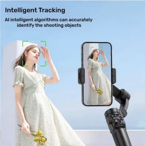 Este M05 AI Smartphone Gimbal de 3 eixos possui um sistema de estabilização de 3 eixos para imagens suaves e sem tremores.  Seu módulo de rastreamento com IA embutido permite um seguimento inteligente de 360°,Equipado com uma luz magnética de preenchimento e uma haste de extensão telescópica para moldura flexível, ele suporta controle por gestos, operação remota e muito mais.  Compacto e portátil, é a ferramenta definitiva para Vlogs, transmissões ao vivo e fotografia de viagens.