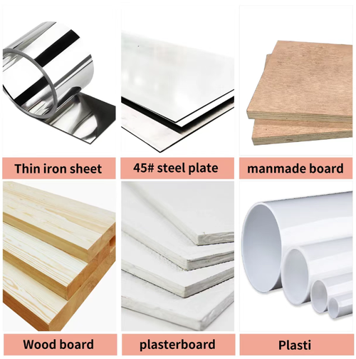 Este conjunto de ferramentas perfurativas duplas metálicas com 19 peças cobre uma faixa de tamanho completo de 19 a 68mm. adequados para perfurar diversos materiais como madeira, tubos de PVC e placas de gesso.  Ele vem com uma biela profissional, broca central e uma caixa de armazenamento portátil.  É uma ferramenta completa para perfuração para instalação de canos, marcenaria DIY e projetos de construção.  Ela ultrapassa as limitações da perfuração.