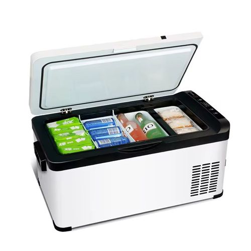 Adequado para vans, ele pode rapidamente ser refrigerado e congelado.  Ele pode alternar livremente entre os modos de refrigeração e congelamento.  Com grande capacidade e design dividido, pode abrigar bebidas, alimentos frescos e medicamentos.  É silencioso e eficiente em termos de energia.  É adequado para acampamentos ao ar livre, viagens de longa distância e uso doméstico diário.  É portátil e durável, oferecendo proteção fresca durante toda a jornada!