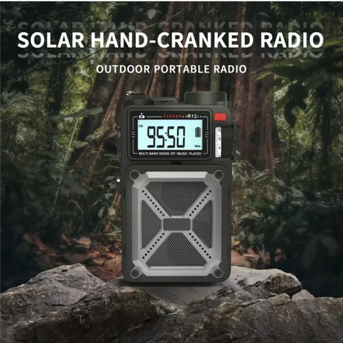 Este rádio de prevenção de desastres e sobrevivência de emergência pode receber informações de emergência em todas as faixas de frequência.  Ele suporta energia solar,Com uma grande capacidade de 4000mAh,ele também pode funcionar como power bank.Ele vem com iluminação LED, sinal de socorro SOS e funções de bússola.  O design militar de proteção tripla o torna uma ferramenta de sobrevivência completa para prevenção de desastres familiares, exploração ao ar livre e sobrevivência pós-apocalíptica.