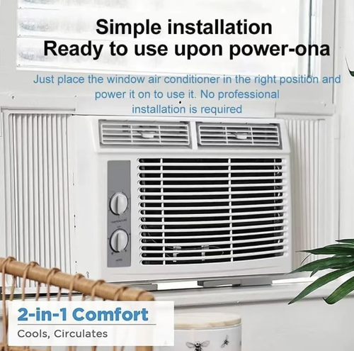 Ar-condicionado de janela de refrigeração única, refrigeração potente e queda rápida de temperatura, design integrado para instalação fácil, operação simples com botões mecânicos, funcionamento de baixo ruído sem atrapalhar o sono, limpeza fácil, durável e sem problemas, é um dispositivo de resfriamento de verão de alto valor para locatários e apartamentos pequenos.  Pode facilmente eliminar o calor escaldante e aproveitar o frescor.