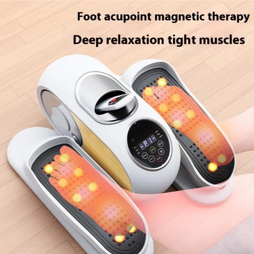 Máquina de step elétrica doméstica, almofadas para joelhos com trilha elíptica de baixo impacto, velocidades ajustáveis em vários níveis, fácil para queimar gordura e modelar o corpo. Com protuberâncias de massagem para os pés, combina exercício e relaxamento. Compacta, silenciosa e não ocupa muito espaço, ideal para quem fica sentado muito tempo, idosos e pessoas de meia-idade fazerem exercícios leves em casa. Diga adeus à subsaúde.