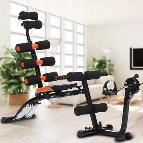 Este equipamento de fitness multifuncional seis em um, com treinamento em múltiplas partes, design ajustável e características adequadas para casa, resolve os problemas de equipamento único e limitações de espaço na condicionamento físico doméstico.  Ele pode moldar o corpo inteiro com apenas um dispositivo e é uma maravilha universal doméstica para queimar gordura e modelar o corpo, Não é apenas um equipamento de fitness, mas também um item prático para o lar doméstico.