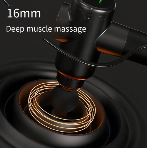 A pistola fascial de aquecimento plug-in oferece potência estável e contínua.  Ele possui múltiplas configurações ajustáveis de força e uma função de terapia de aquecimento.   relaxando efetivamente os músculos dos ombros, pescoço, cintura e costas.  Com baixo ruído e conforto, é uma ferramenta profissional de massagem doméstica tanto para entusiastas de esportes quanto para funcionários de escritório.  Também é um presente atencioso e saudável para família e amigos.