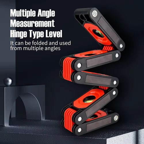 Nível de cinco vezes de alta precisão magnética forte, com medição multi-ângulo de precisão de 0,01 °. A sucção magnética super forte adere firmemente aos metais. O design quíntuplo é portátil e fácil de transportar. Feito de liga de alumínio e ABS, é resistente a choques e à prova de ferrugem. Com as três principais vantagens de estabilidade, precisão e conveniência, tornou-se uma ferramenta completa para construção de decoração, reforma de casa DIY e instalação profissional.