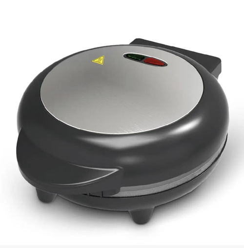 Máquina de fritar e assar em temperatura constante, com dois lados. O aquecimento é sincronizado tanto na parte superior como na inferior, garantindo um aquecimento uniforme. A camada antiaderente pode ser limpa com uma única lavagem. Pode ser usada para preparar panquecas, crepes, pizza e sanduíches. Esta máquina compacta é ideal para diversos pequenos-almoços e refeições rápidas em ambientes domésticos. É fácil de operar, mesmo para iniciantes.