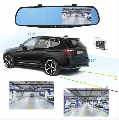 Gravador de câmera com espelho retrovisor de 3,5 polegadas e duas câmeras para gravação. A superfície do espelho anti-reflexo suporta bem a luz intensa, dia e noite. A lente grande angular proporciona visão nítida à noite. Bloqueio automático do vídeo em caso de colisão. Gravação contínua não ocupa espaço de memória e auxilia na direção contrária. A instalação combinada é simples, estável e durável. É muito prático para coleta de provas em viagens e prevenção de golpes.