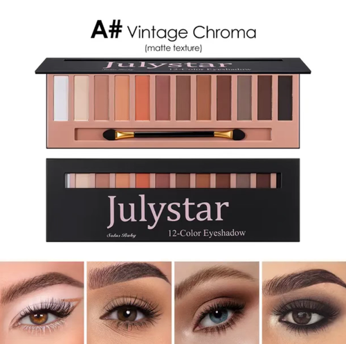 Encomende hoje e receberá duas paletas de sombra com 12 cores, versões A e B. Oferecem tanto efeitos foscos como brilhantes.  adequadas tanto para maquiagem diária quanto para maquiagem com olhos escurinhos. O pó é fino e fácil de aplicar, vindo com um pincel de sombra de dupla ponta. O produto é à prova d'água, o que ajuda a reduzir o deslizamento da maquiagem. Tem uma textura leve e portátil, tornando-o conveniente de transportar. É um item de maquiagem prático e excelente.