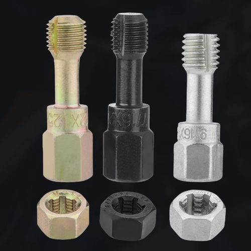 Conjunto de reparo com 61 peças, usado para consertar porcas e parafusos com furos danificados, incluindo placas de roscamento, mangueiras e chaveiros auxiliares. É compatível com diversas especificações para reparos automotivos e manutenção de ferragens. Armazenado numa caixa de ferramentas portátil e resistente, com compartimentos bem organizados para facilitar o transporte. Pode reparar fios enferrujados e danificados, reduzindo o custo de substituição de peças.