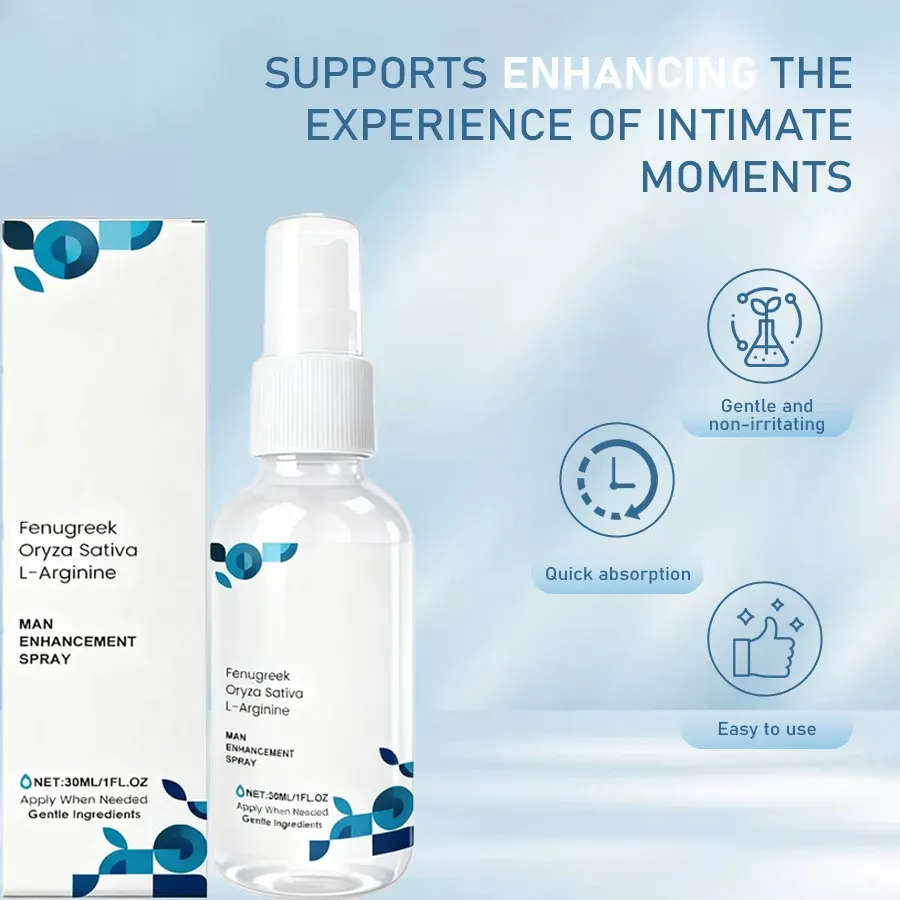 Male intimate spray, made with natural ingredients such as flaxseed extract, ginger extract and L-arginine, is gentle and non-irritating. It has a light and transparent texture and can effectively enhance physical functions and enhance intimacy. It is the secret weapon for you to improve your quality of life and regain the vitality of intimacy. Order today and get 5 bottles for a discounted price. Add more color and vitality to every day!