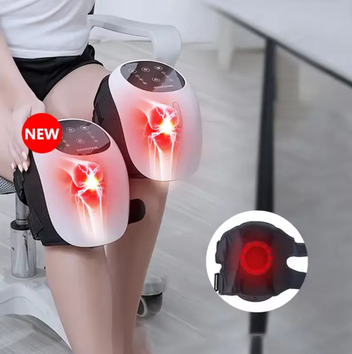 Dispositivo inteligente de massagem no joelho, com vários modos + terapia de luz vermelha, ajuda a aliviar a dor no joelho, relaxar os músculos e também mantém articulações como ombros e cotovelos.  A operação é simples e o uso é confortável.  Seja para idosos, entusiastas do esporte ou trabalhadores de escritório, qualquer pessoa pode dar um SPA às articulações a qualquer hora e em qualquer lugar, recuperando a liberdade de movimento!